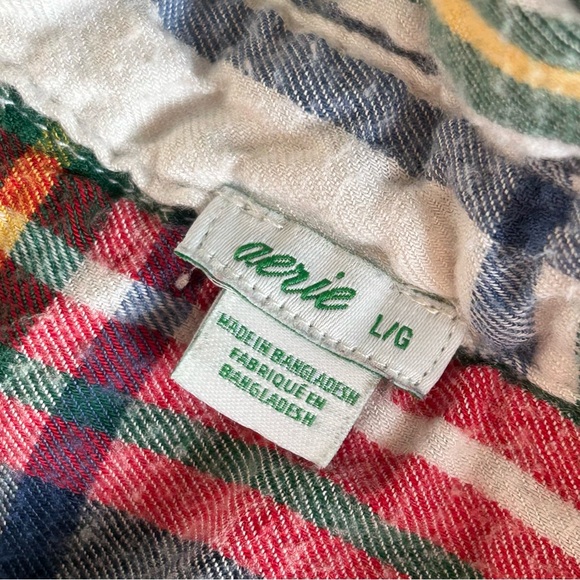 🩷AERIE JOGGER PLAID PAJAMA PANTS FLANNEL LONG SLEEVE CHRISTMAS PAJAMAS STRETCHY - Picture 8 of 14